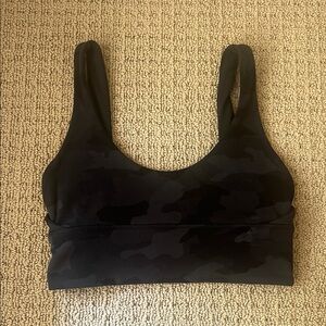 Black Camouflage Sports Bra